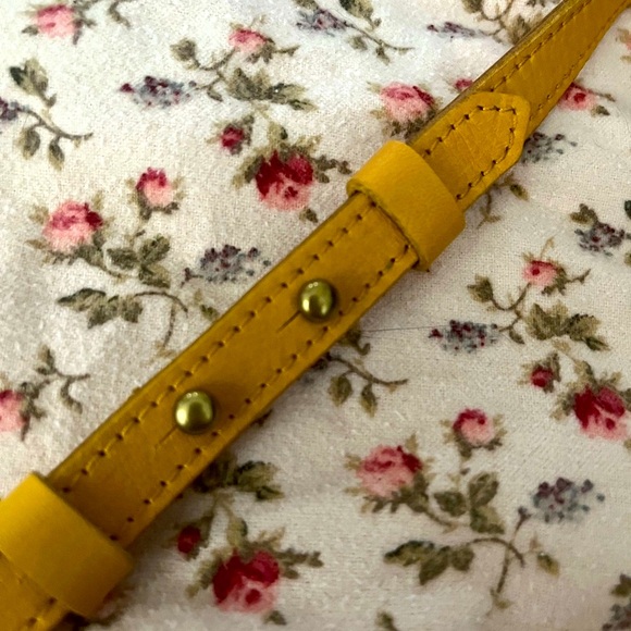 NWT Madewell Crossbody Leather Purse (Yellow) - Picture 10 of 10